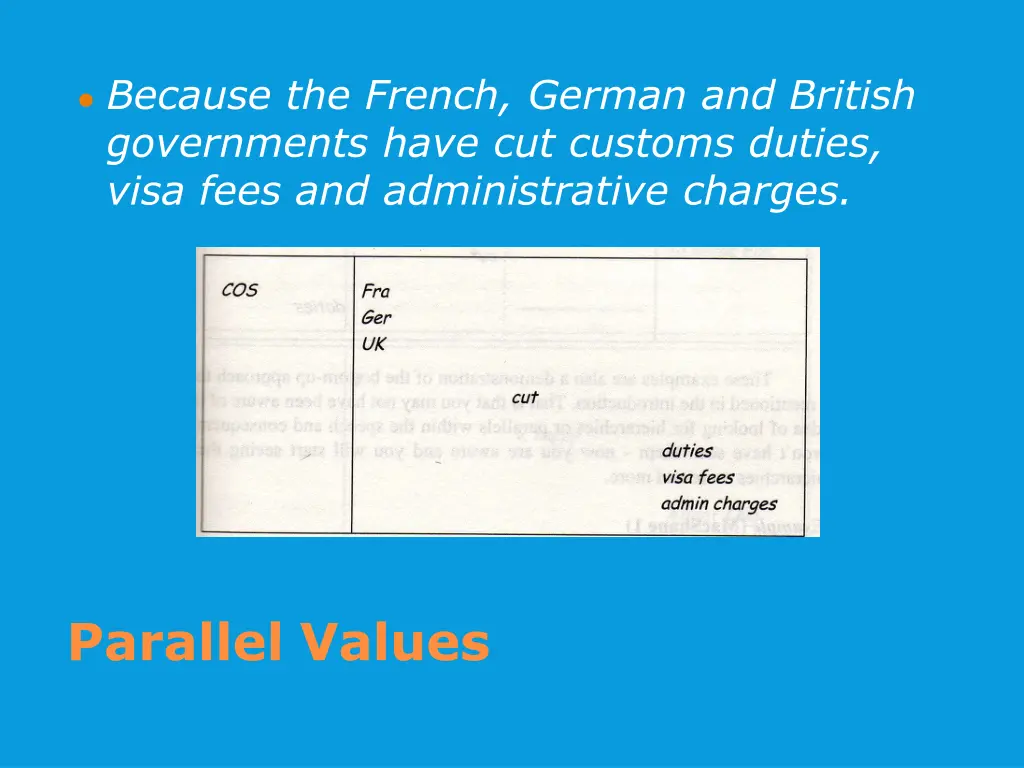 because the french german and british governments