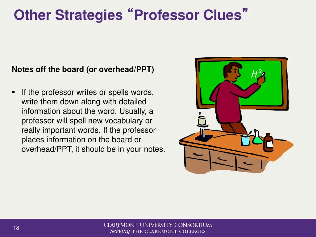 other strategies professor clues