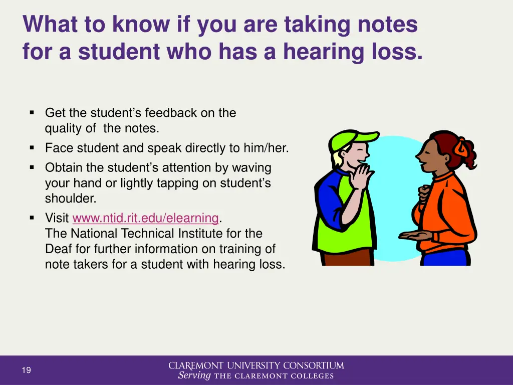 what to know if you are taking notes