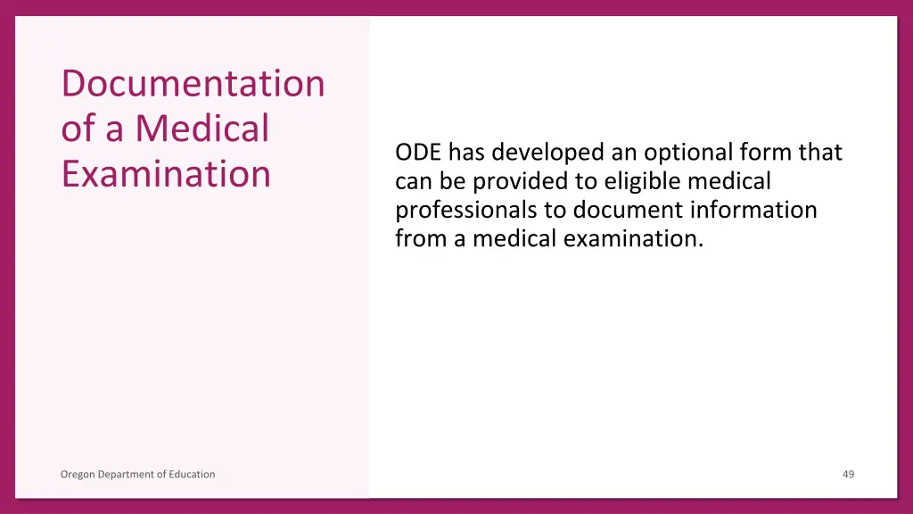 documentation of a medical examination 5