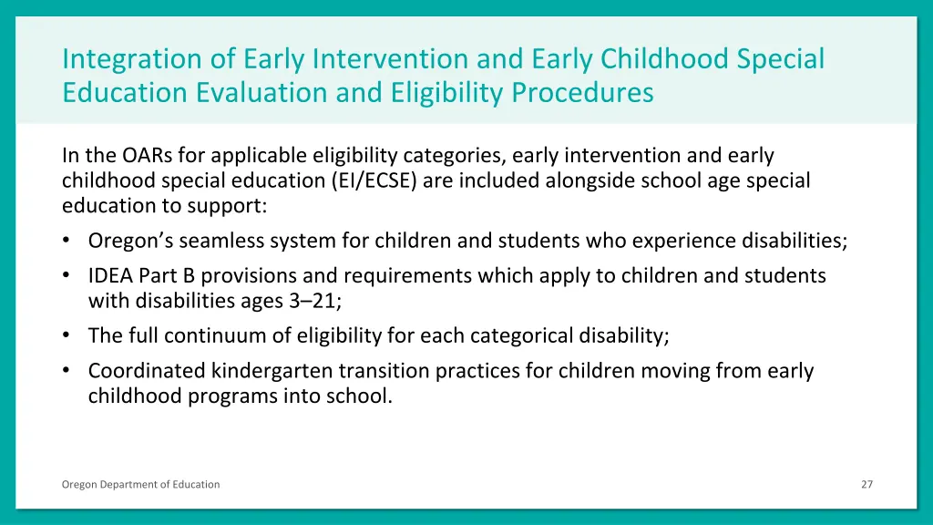 integration of early intervention and early 2