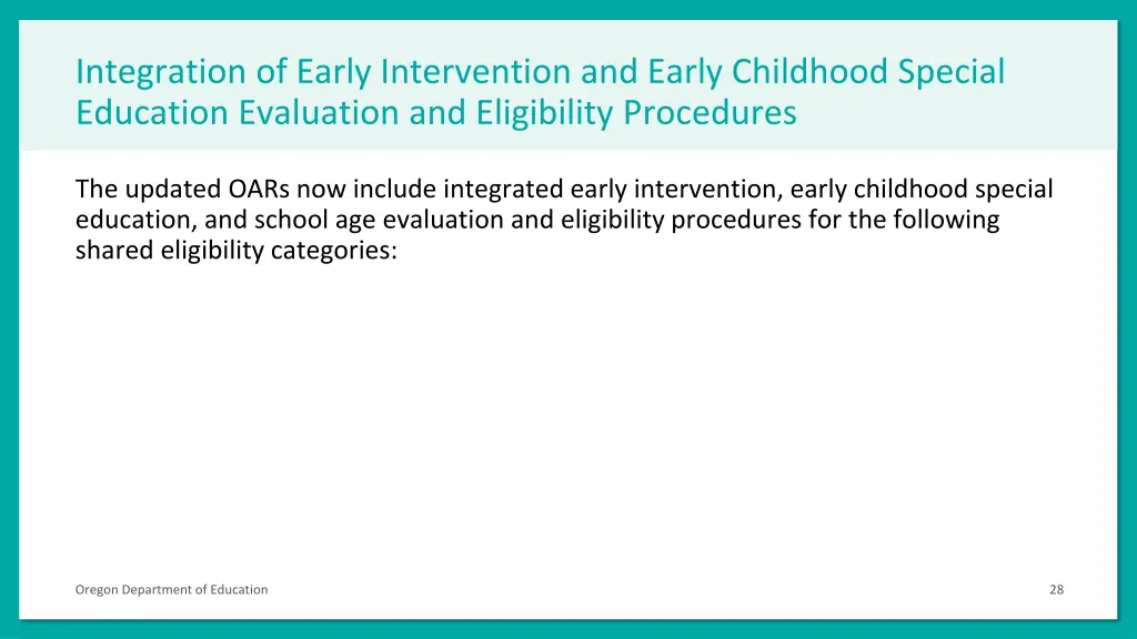 integration of early intervention and early 3