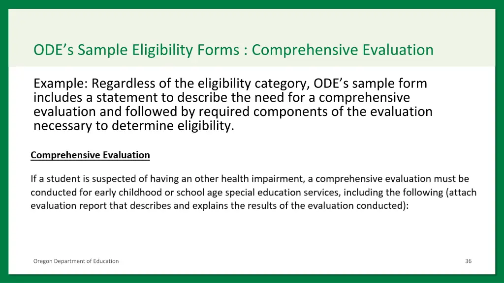 ode s sample eligibility forms comprehensive 1