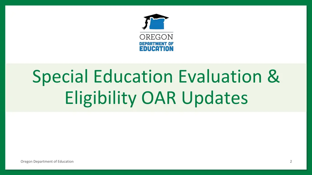 special education evaluation eligibility