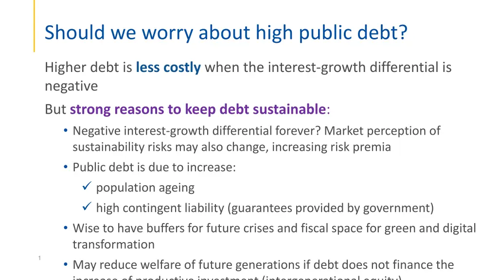 should we worry about high public debt