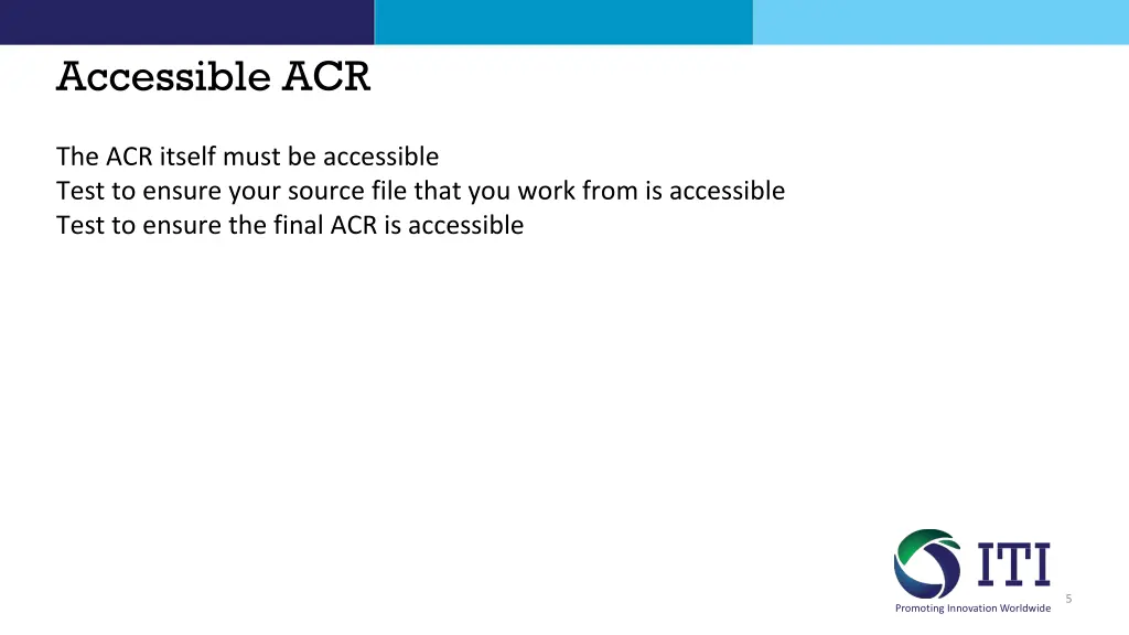 accessible acr