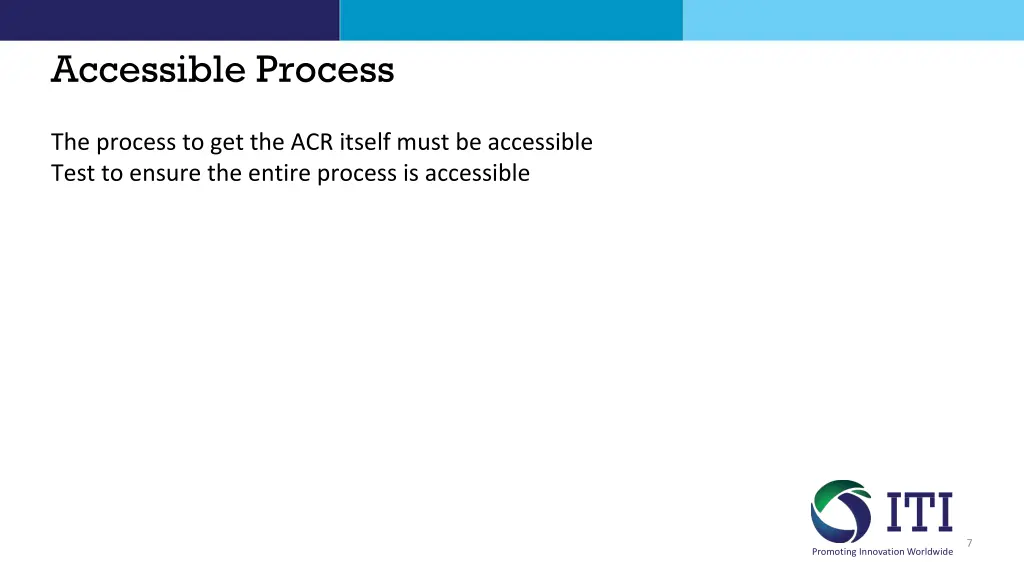 accessible process