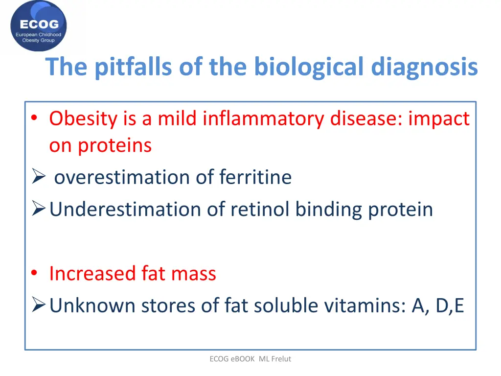 the pitfalls of the biological diagnosis