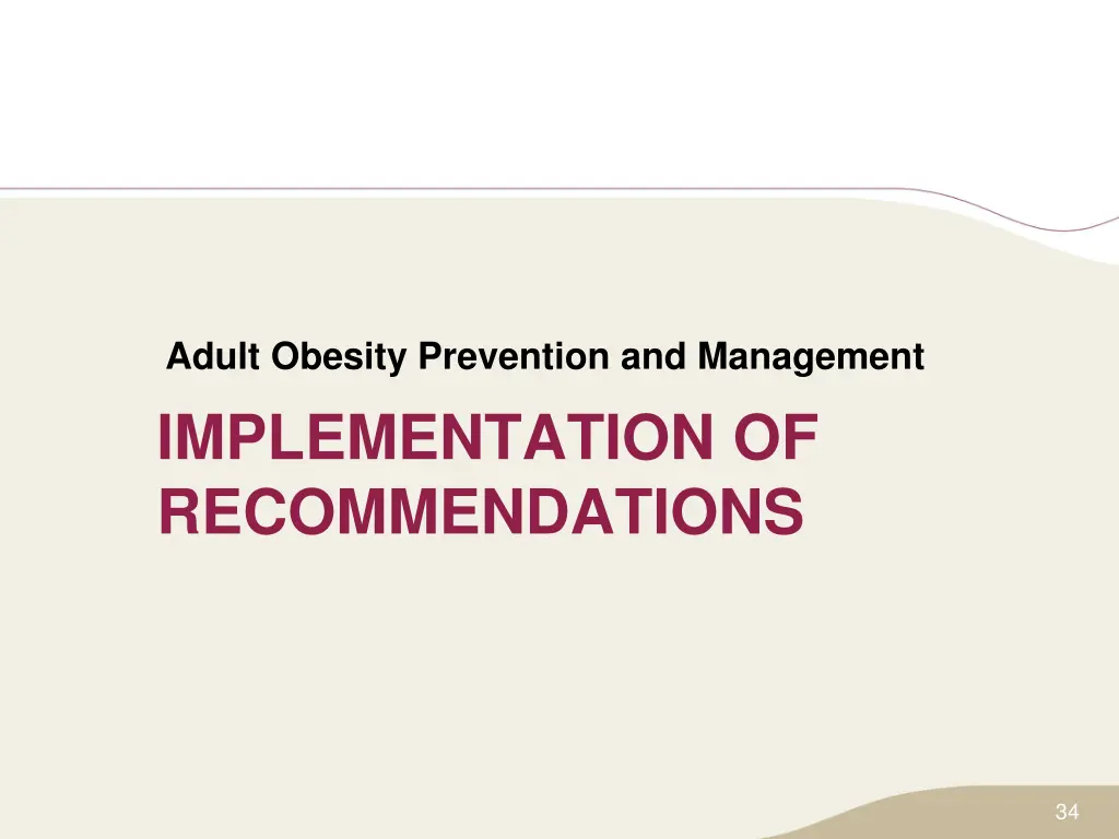 adult obesity prevention and management 2