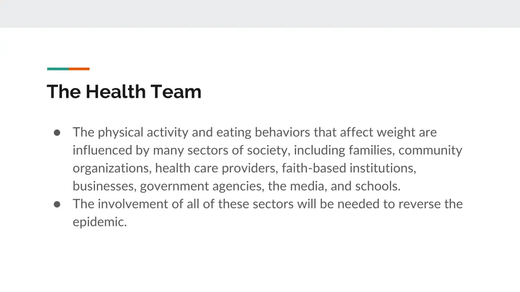 the health team