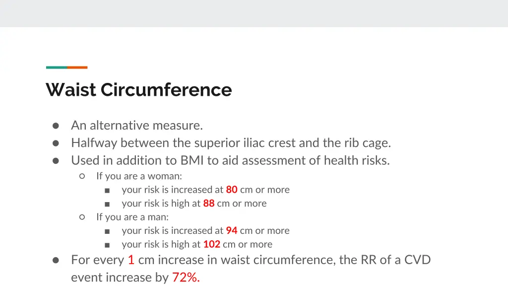 waist circumference