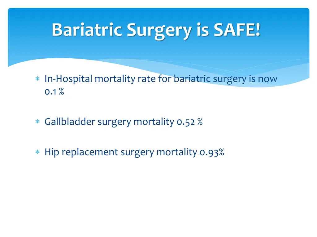 bariatric surgery is safe