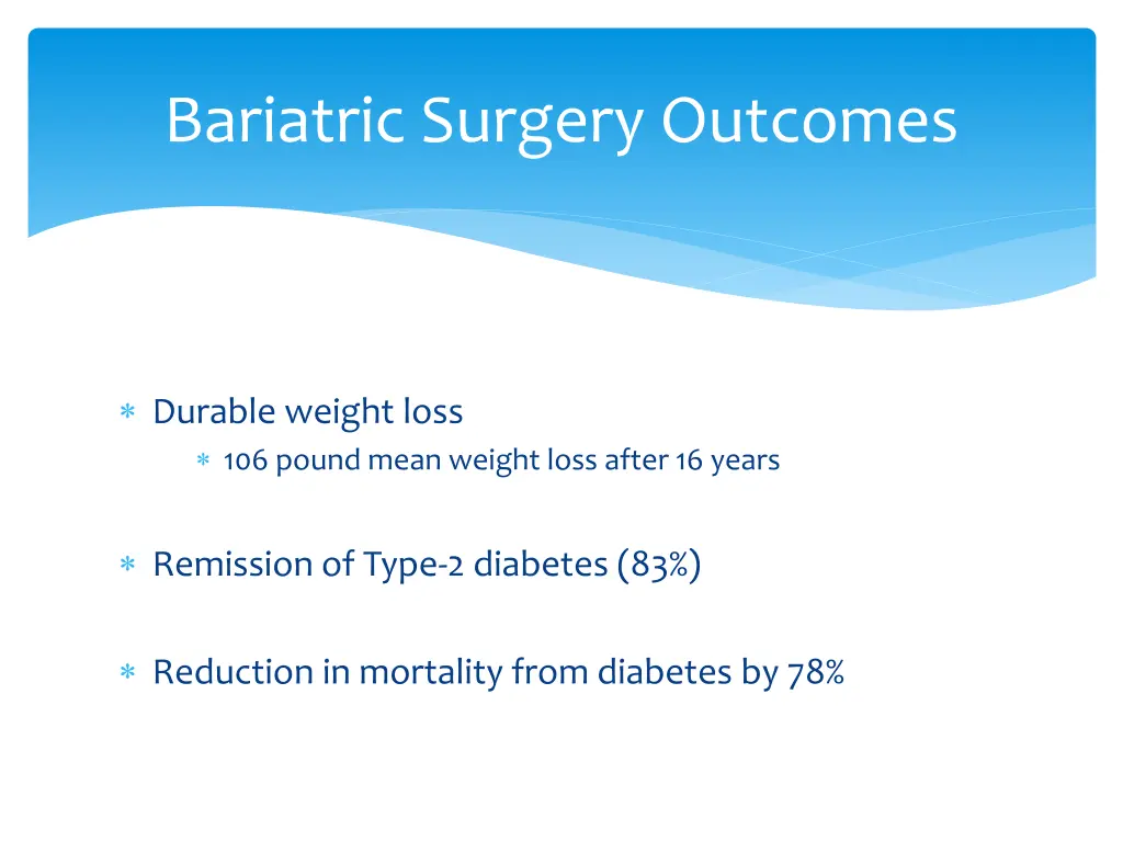 bariatric surgery outcomes