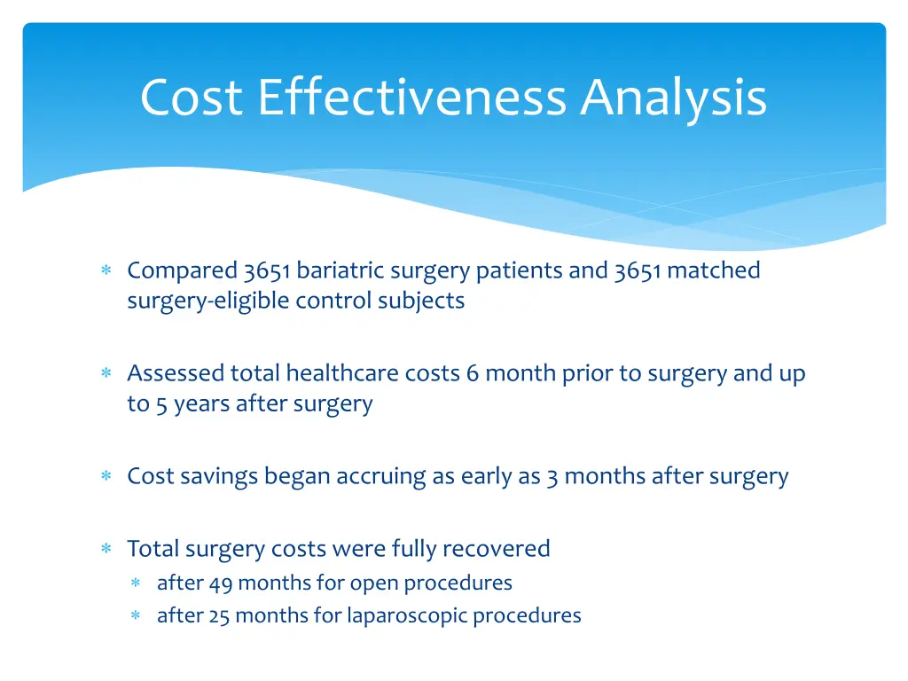 cost effectiveness analysis