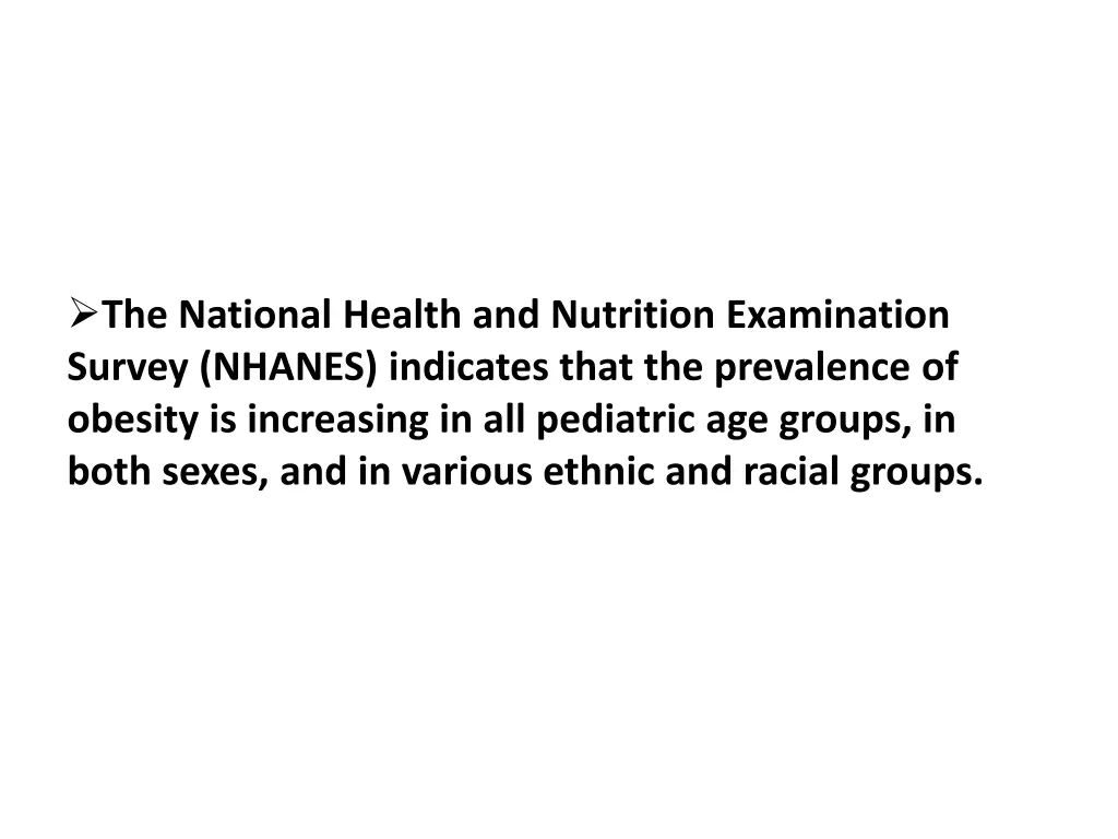 the national health and nutrition examination