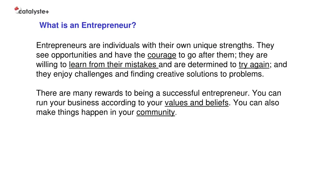 what is an entrepreneur