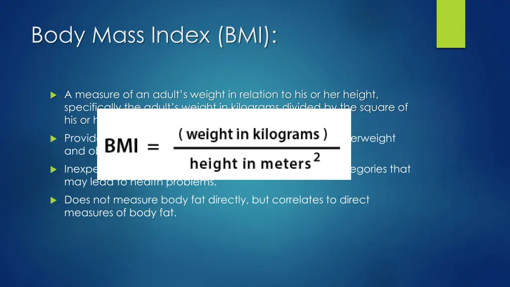 body mass index bmi