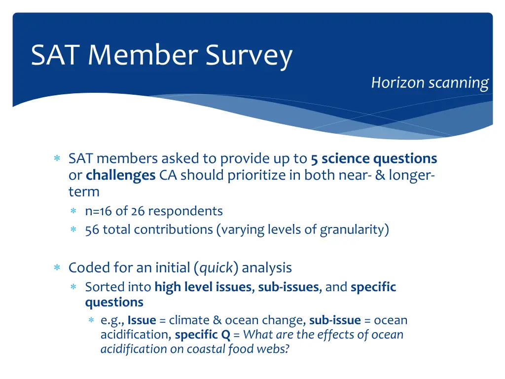 sat member survey