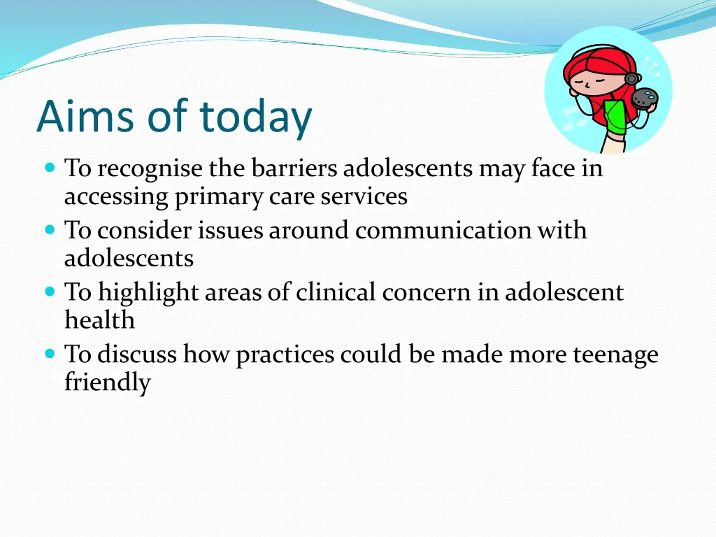 aims of today to recognise the barriers