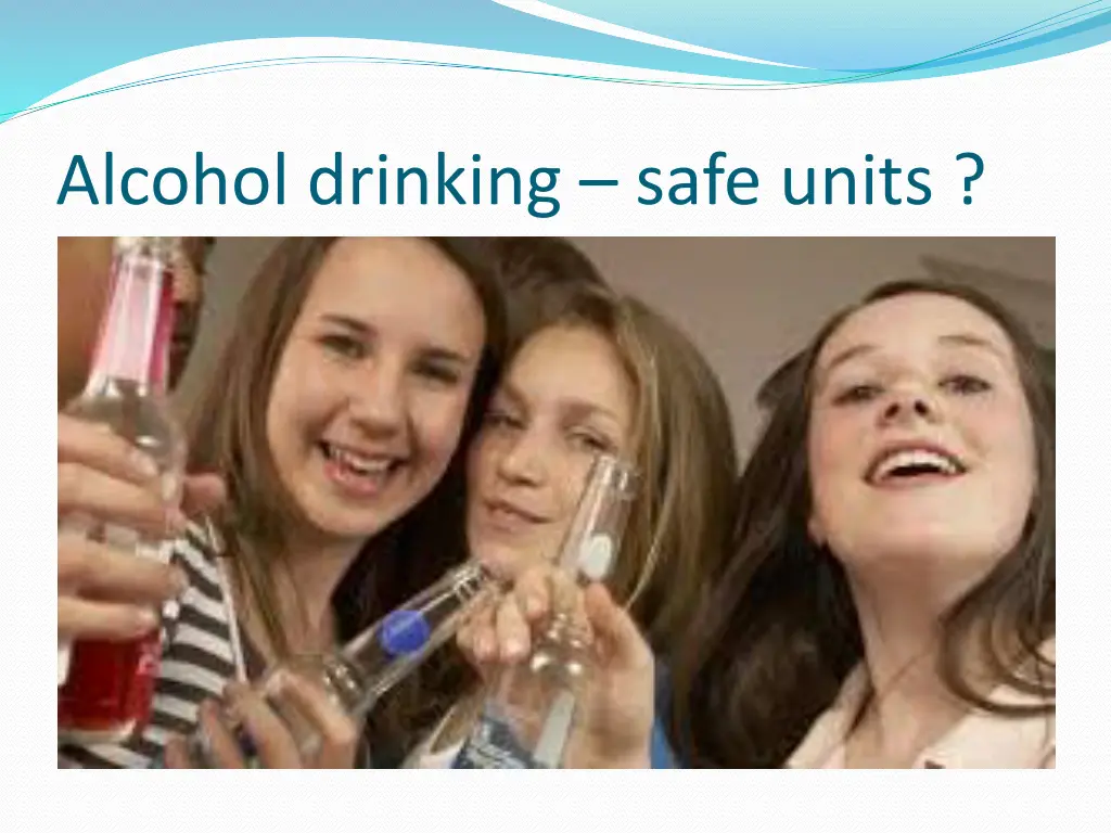 alcohol drinking safe units