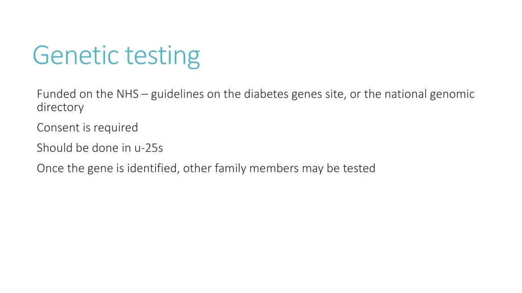 genetic testing