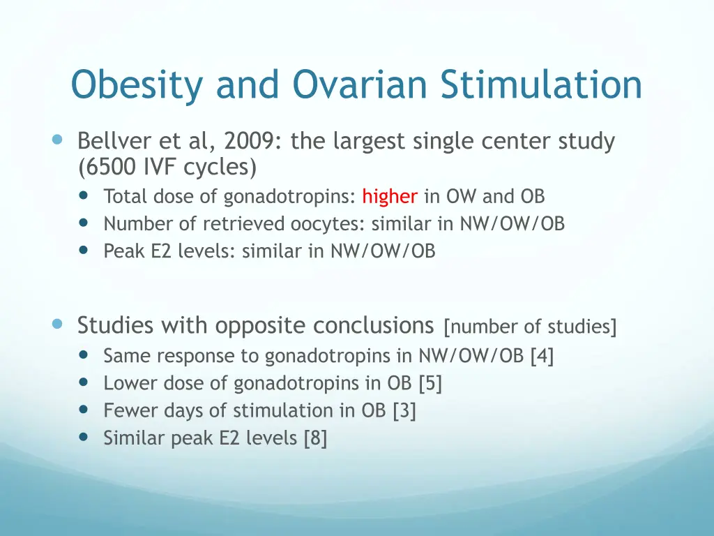 obesity and ovarian stimulation 2