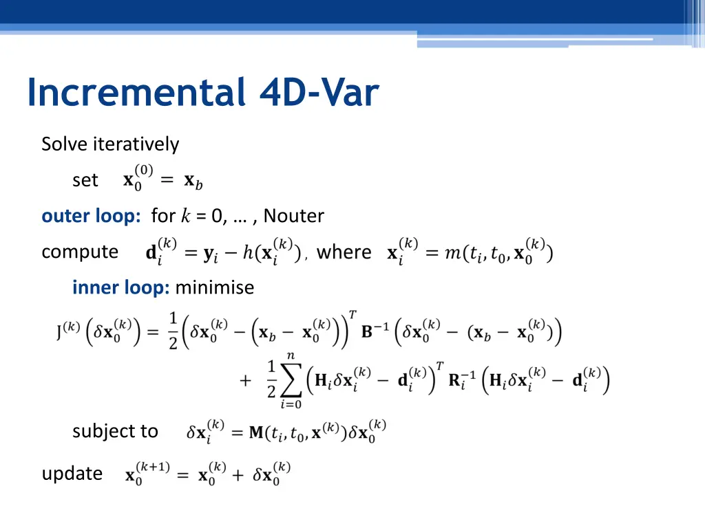 incremental 4d var