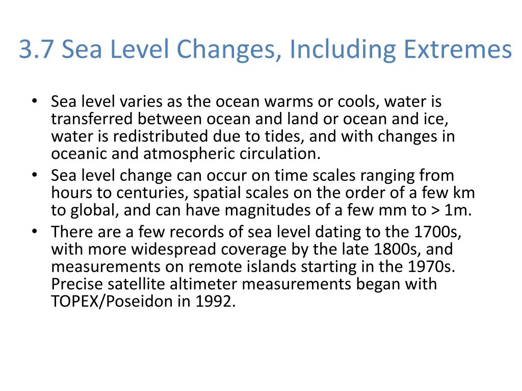 3 7 sea level changes including extremes