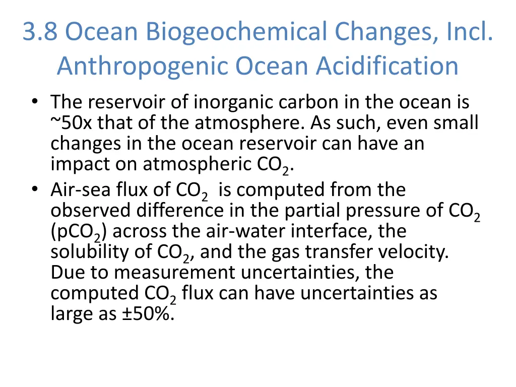 3 8 ocean biogeochemical changes incl