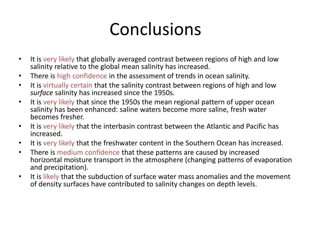 conclusions 1