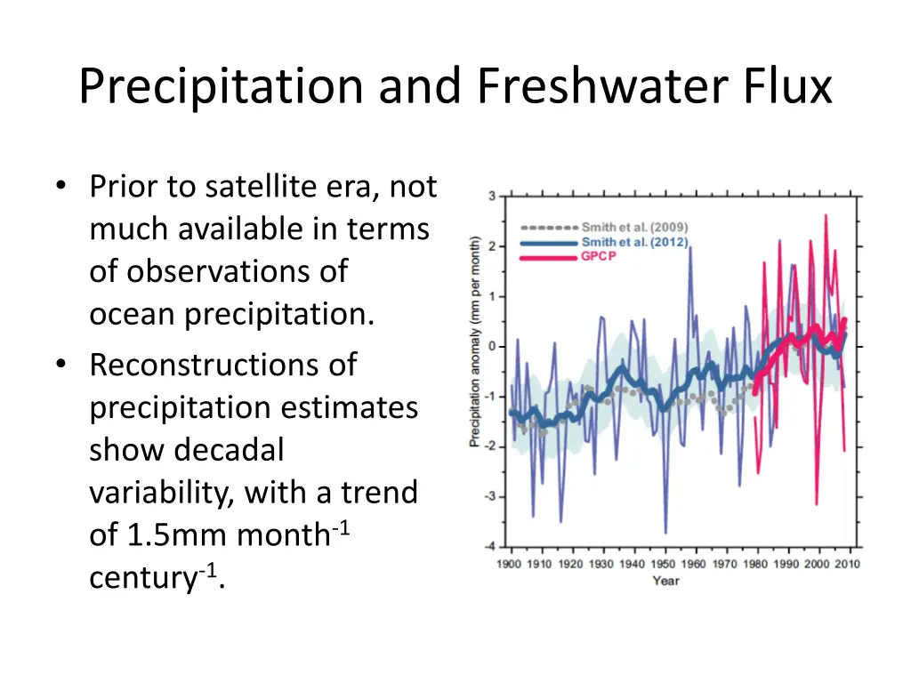 precipitation and freshwater flux