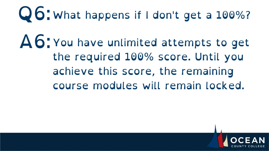 questions email elearningadmin@ocean edu 16