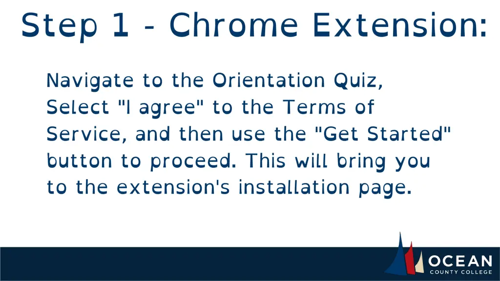 questions email elearningadmin@ocean edu 2