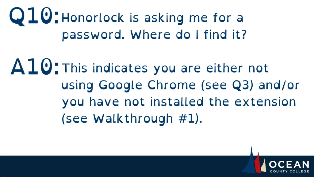 questions email elearningadmin@ocean edu 20