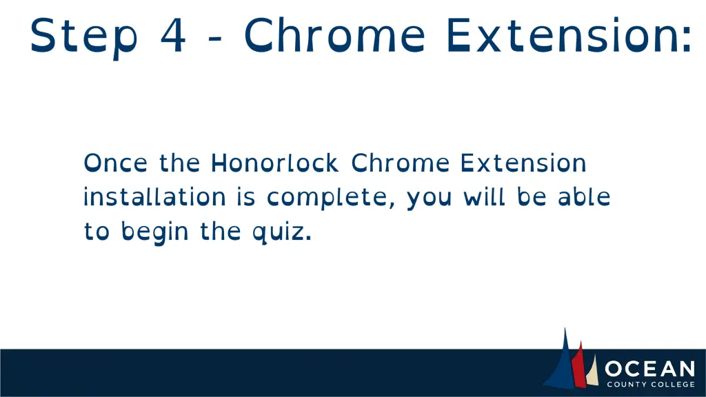 questions email elearningadmin@ocean edu 6