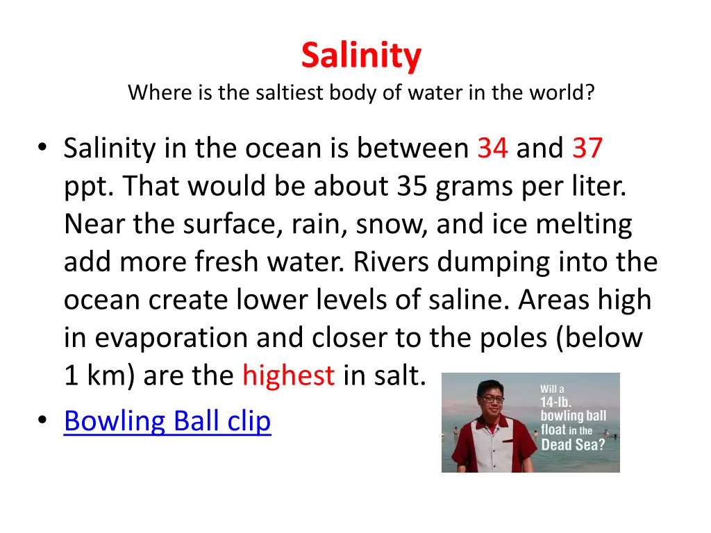 salinity