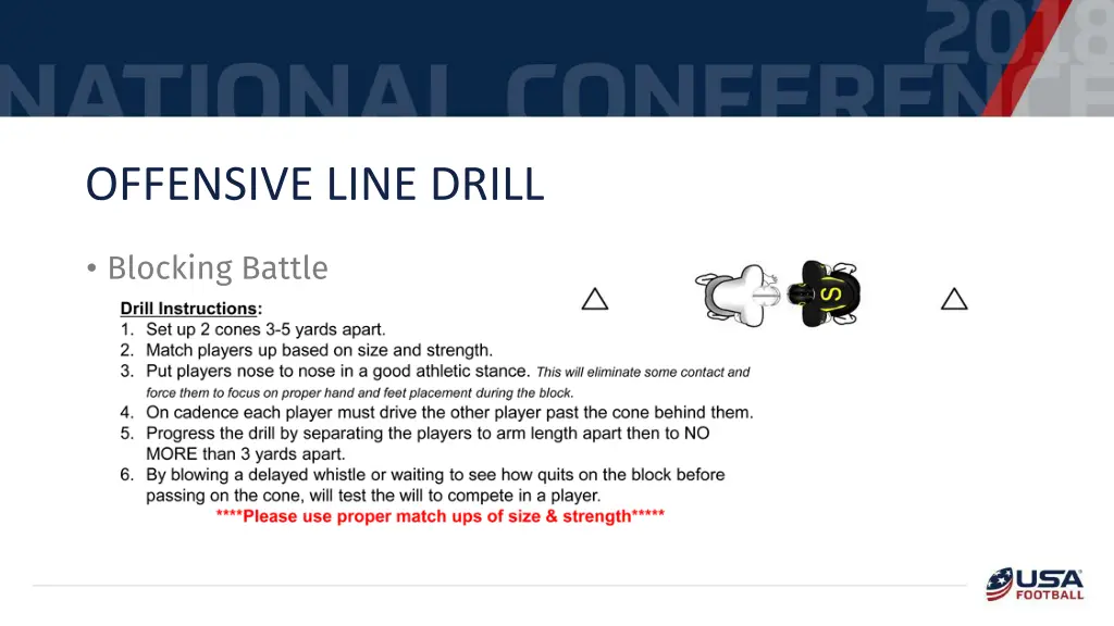 offensive line drill