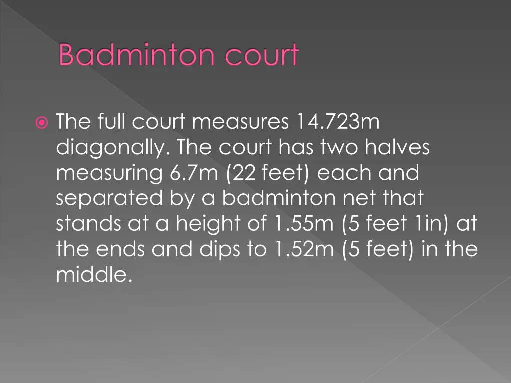 badminton court