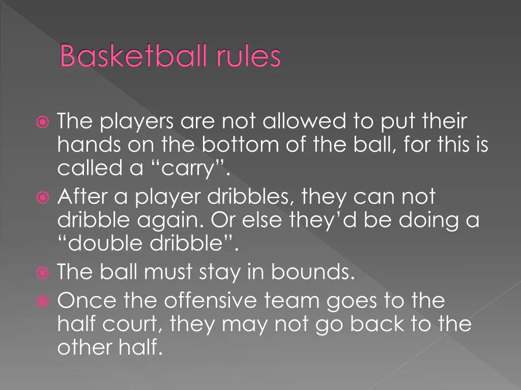 basketball rules