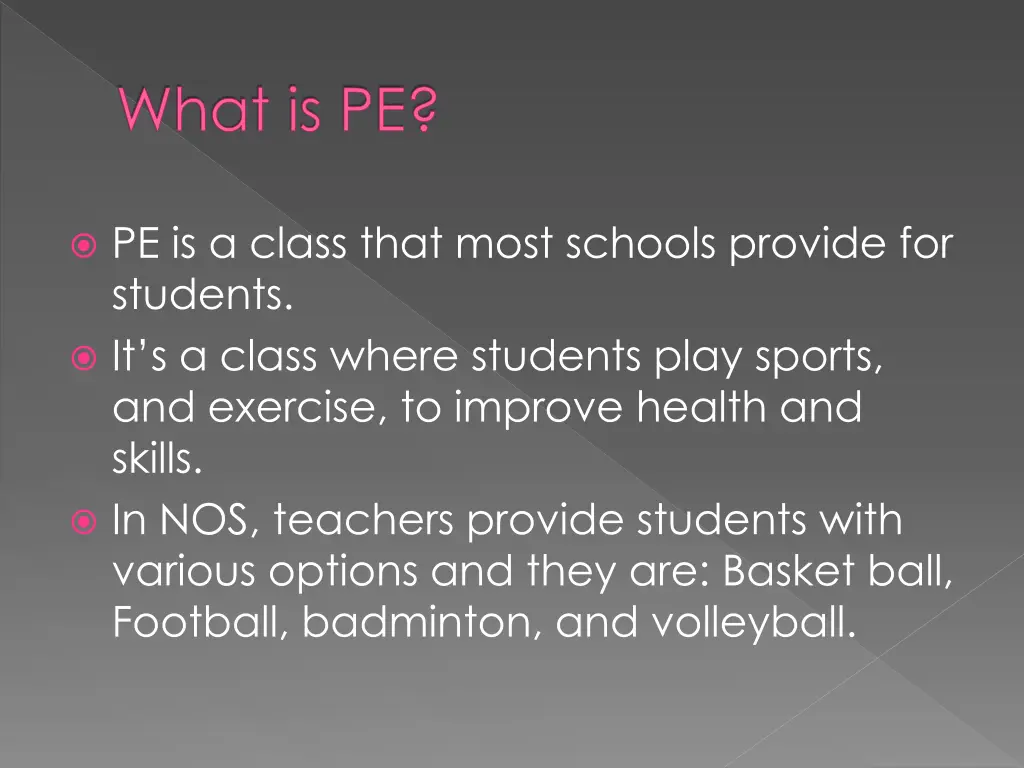 what is pe