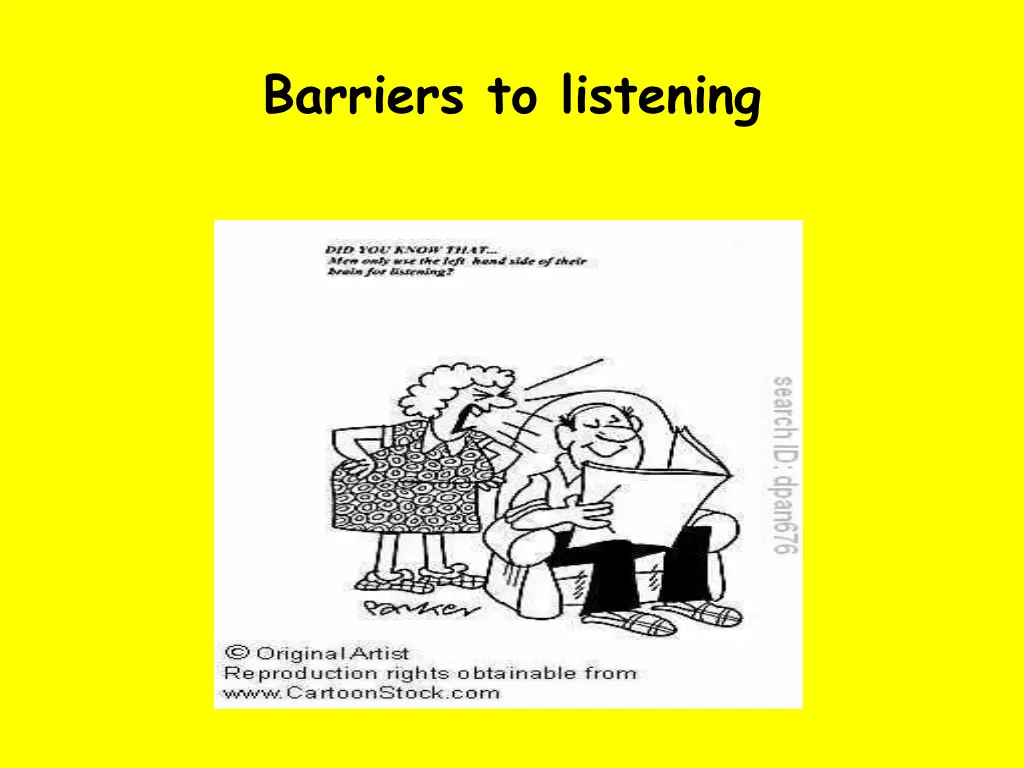 barriers to listening