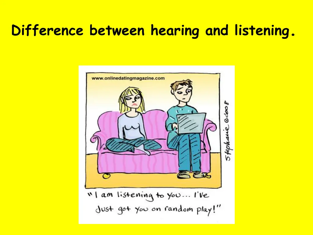 difference between hearing and listening