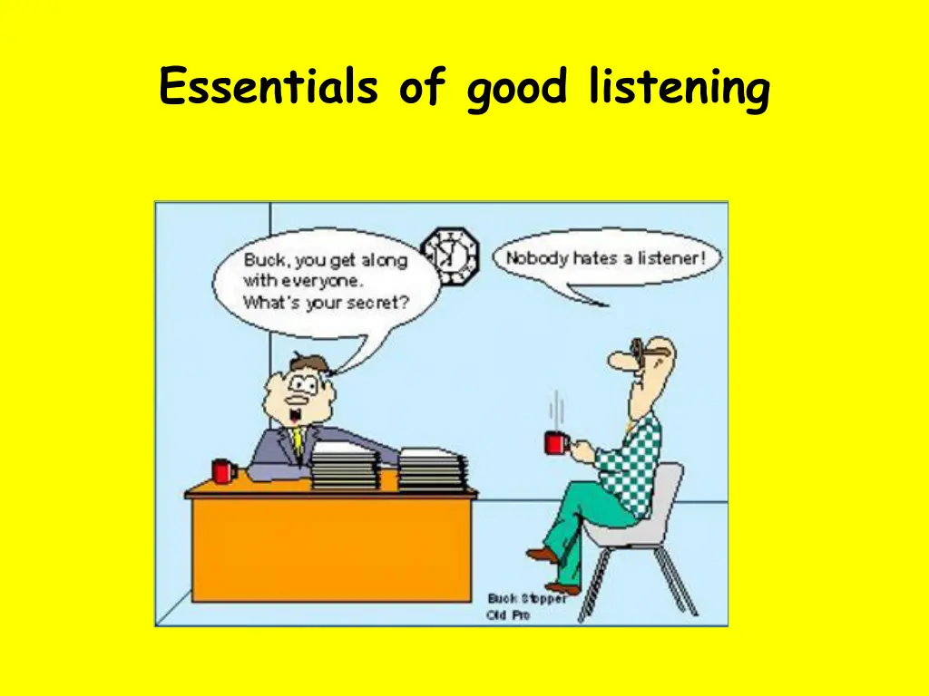 essentials of good listening