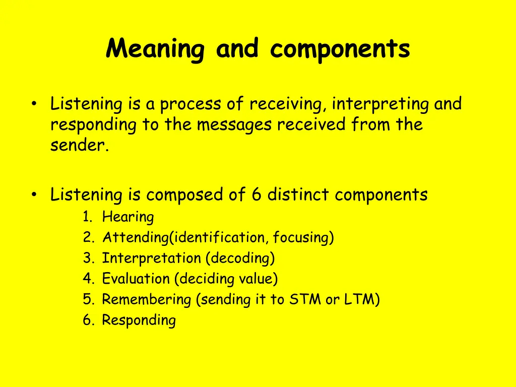 meaning and components 1