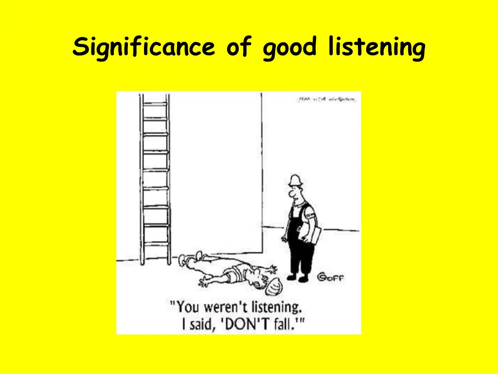 significance of good listening