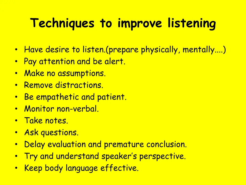 techniques to improve listening 1