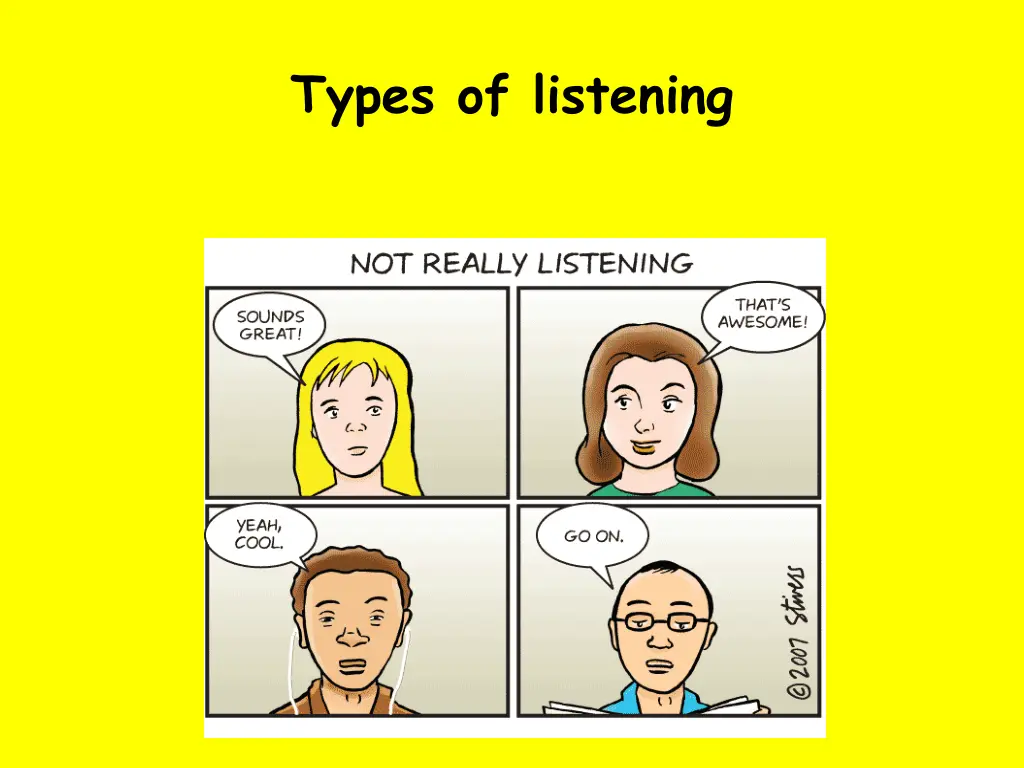 types of listening