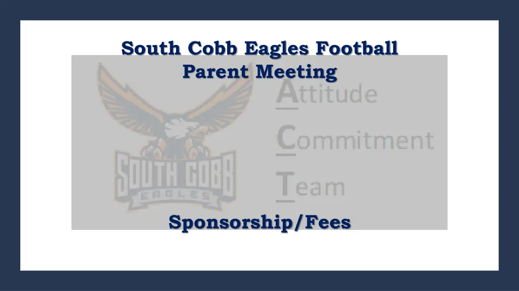 south cobb eagles football parent meeting 2