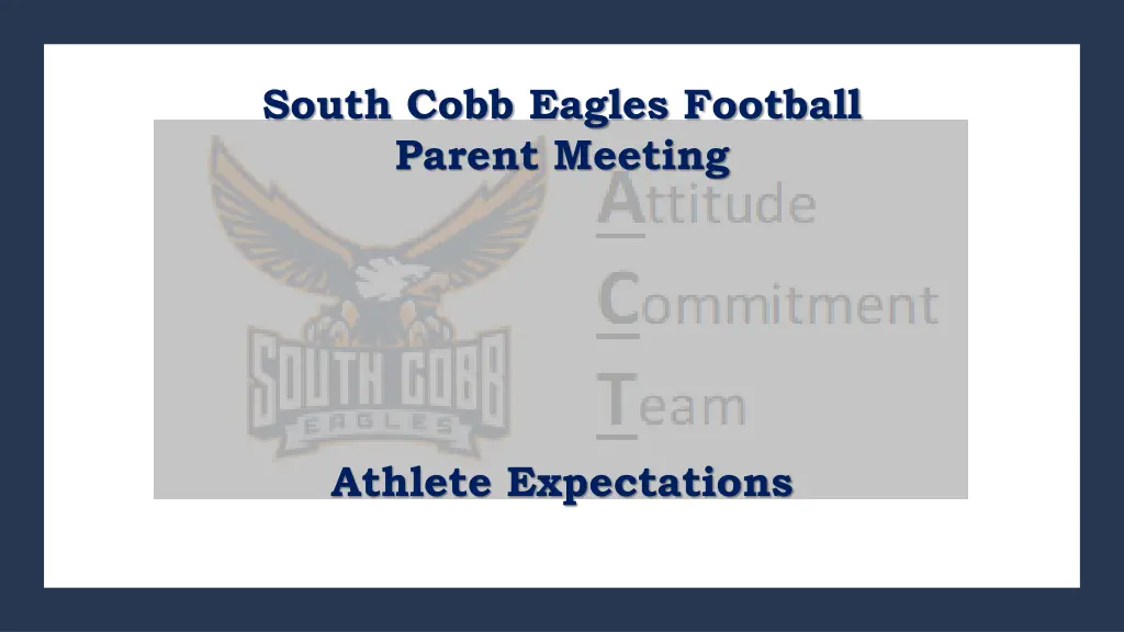 south cobb eagles football parent meeting 4