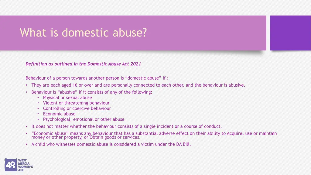 what is domestic abuse